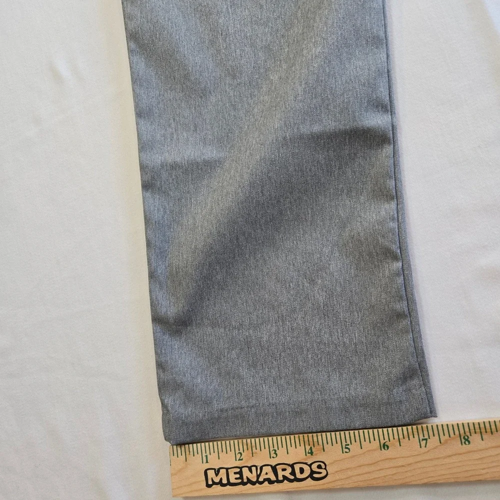 Lee Women's Gray Wrinkle Free Straight Leg Dress‎ Pants Size 8 M Office Travel